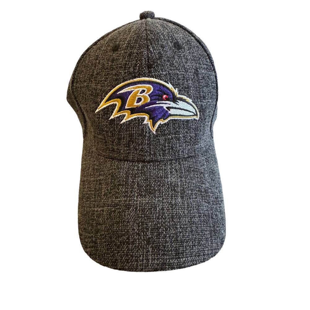 Like New Gray Tweed Baltimore Ravens Adjustable Hat